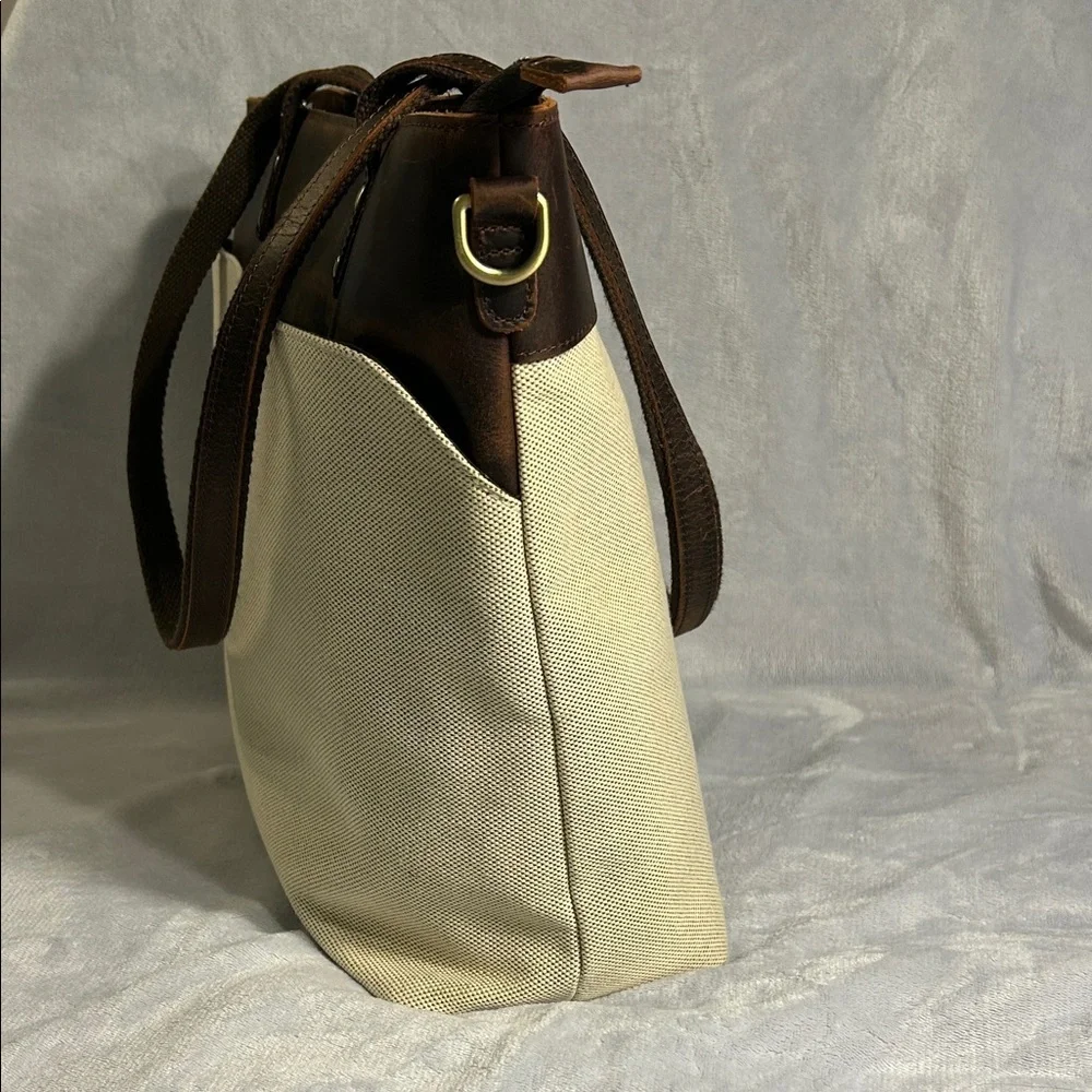 SZone Leather & Canvas Laptop Tote